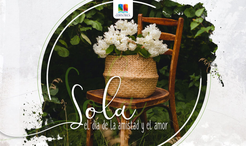 ¡Sola en el día de la amistad y el amor!