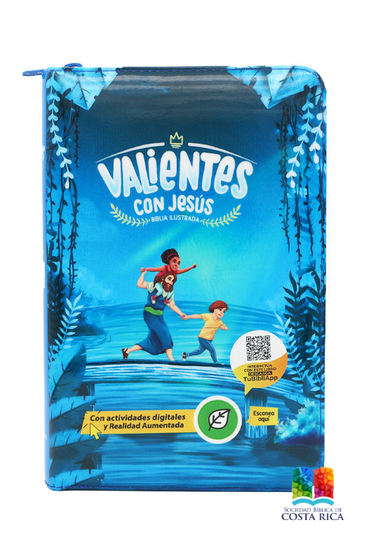 Biblia Valientes Con Jesús Azul - Imagen 2