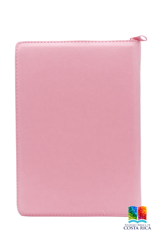 Biblia Reina Valera Letra Grande Zíper Rosa - Imagen 3