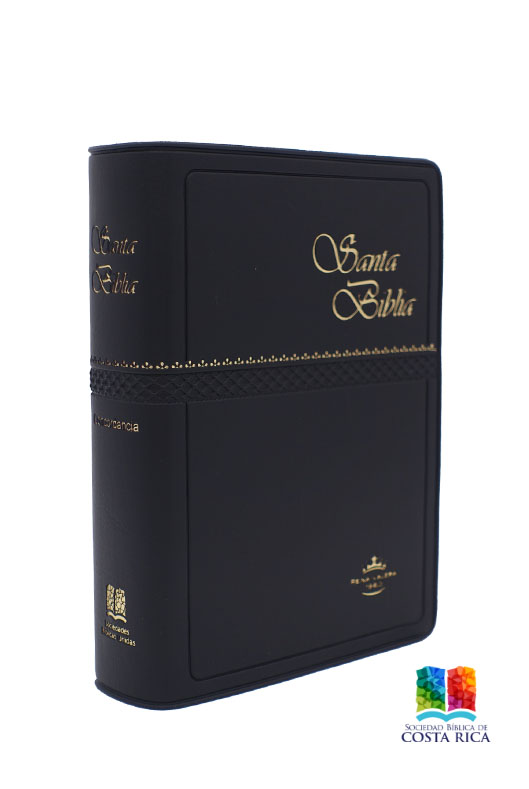 Biblia Bolsillos Estilo Vinil Color Negra