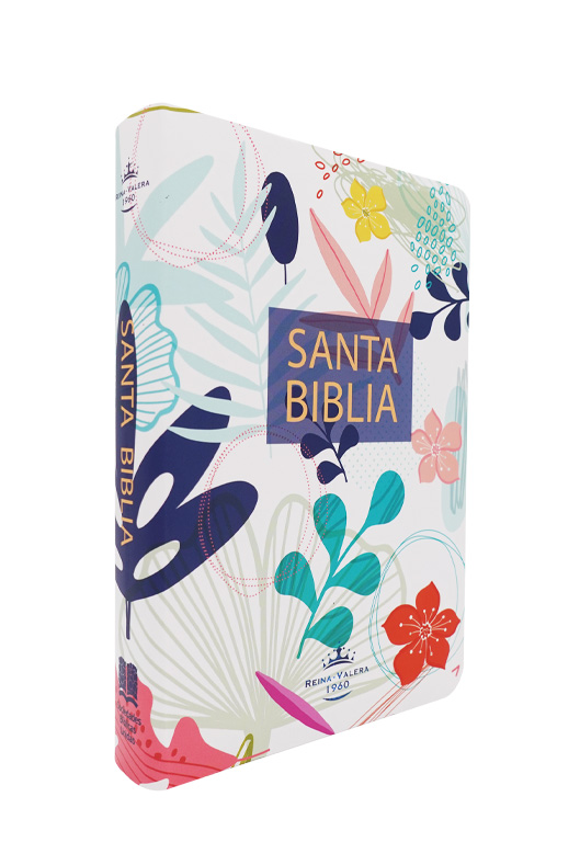 Biblia Letra Grande Diseño de Flores