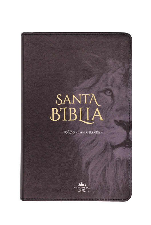 Biblia Letra Grande Reina-Valera 1960, Tapa Dura, Negro Leon