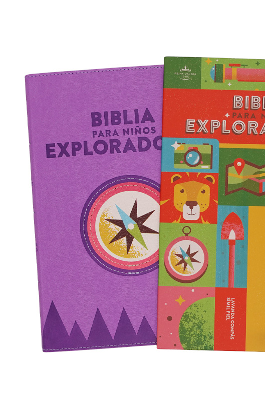 Biblia para Niños Exploradores, Lavanda Piel Reina Valera 1960 - Imagen 3