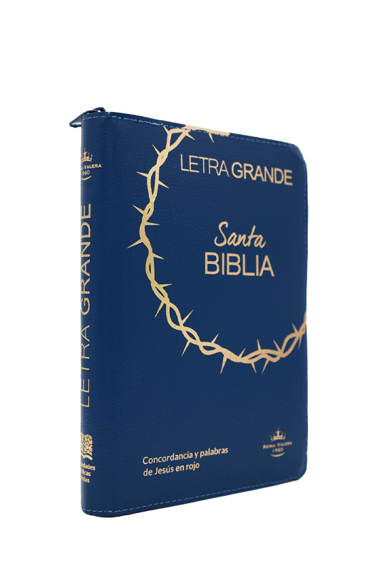 Biblia Letra Grande Azul Reina Valera 1960