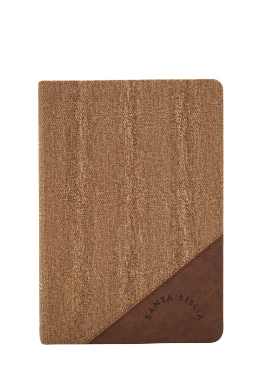 Biblia Letra Grande Tamaño Manual Color Café Duotono