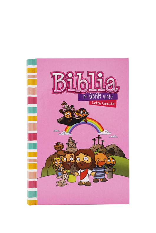 Biblia Mi Gran Viaje Tapa Dura Rosa