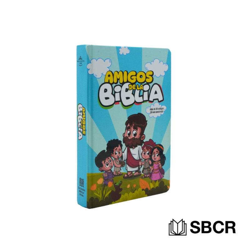 Biblia Reina Valera 1960 Amigos de la Biblia en tapa dura con mas de 80 códigos QR de canciones de personajes de la biblia