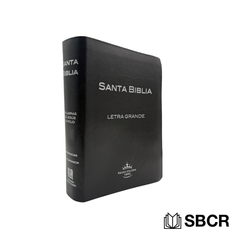 Biblia Reina Valera 1960 tapa vinil color café con indice