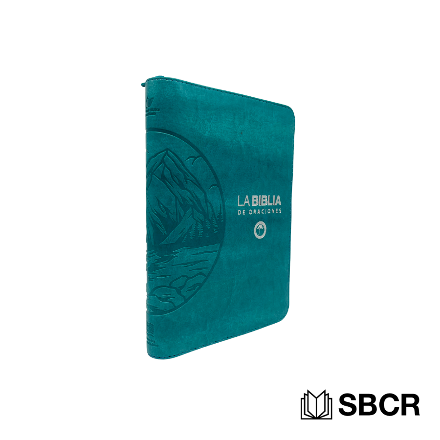 Biblia Traducción Lenguaje Actual, color turquesa con cremallera de imitación piel
