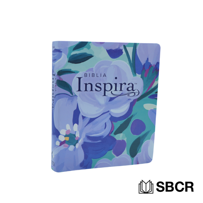 Biblia Inspira Grande color turquesa con morado