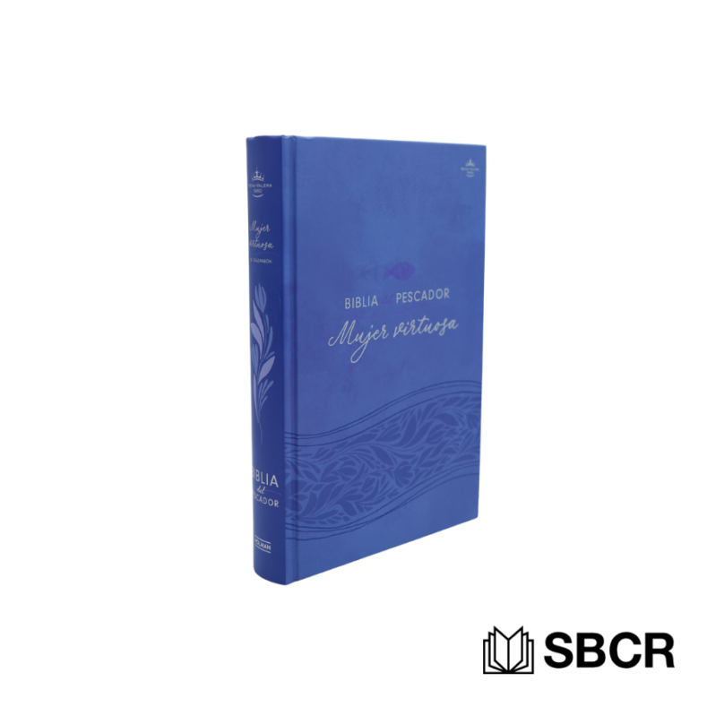 Biblia del Pescador Mujer Virtuosa en tapa dura color lila, Reina Valera 1960