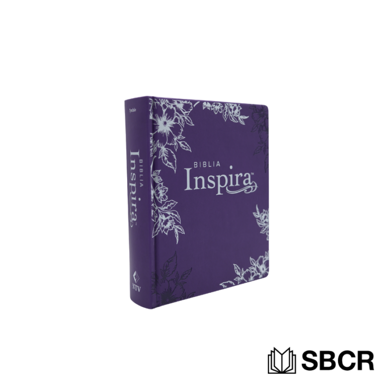 Biblia Inspira color morado sentipiel